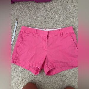 Women’s j crew outlet pink shorts size 4. 3 inch inseam.